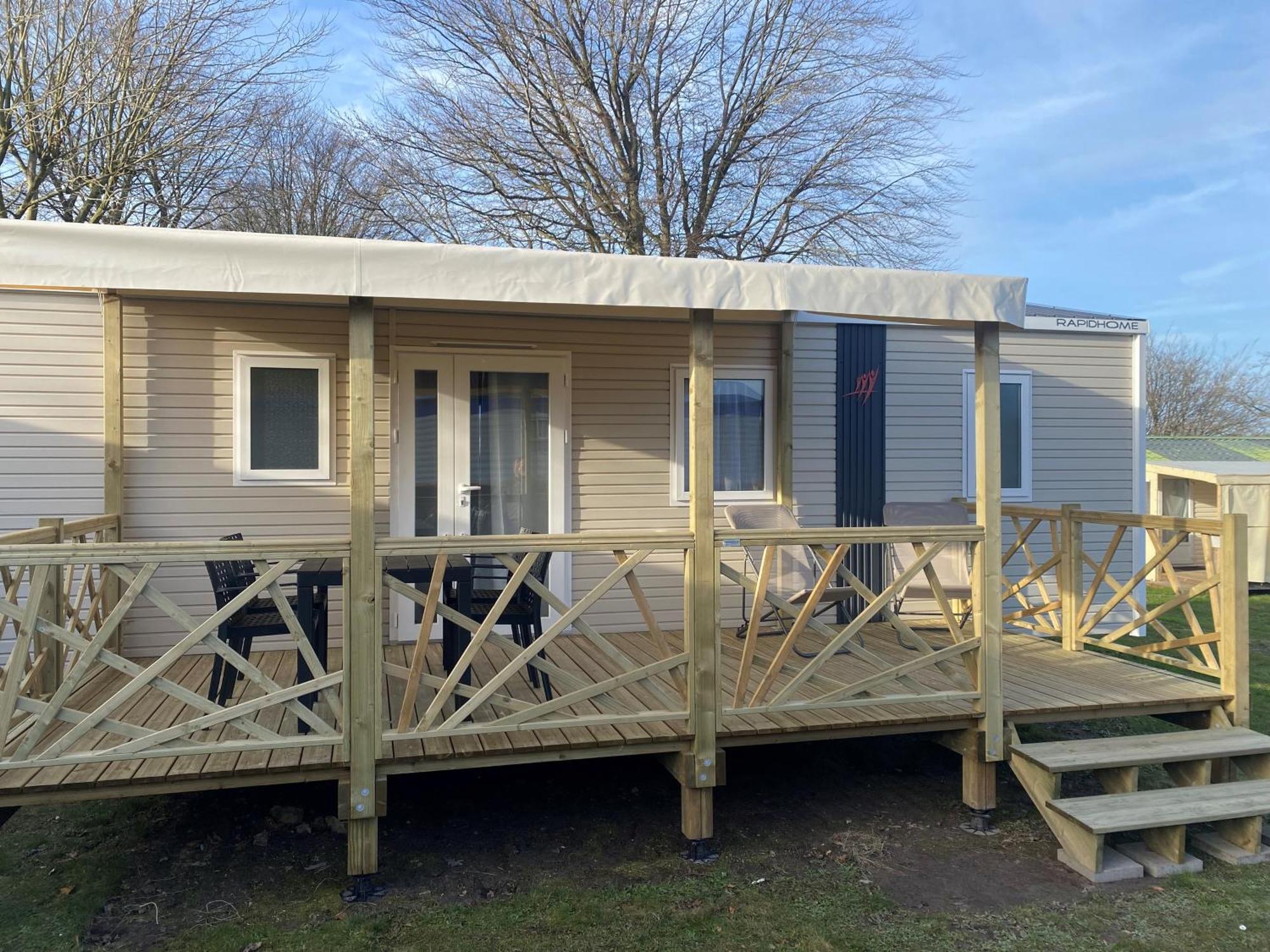 Camping Les Falaises De Toussaint Exteriör bild