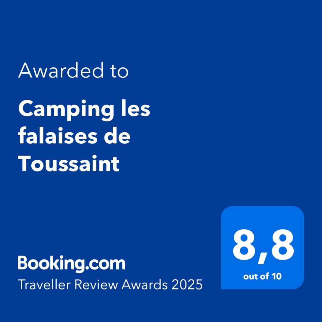 Camping Les Falaises De Toussaint Exteriör bild